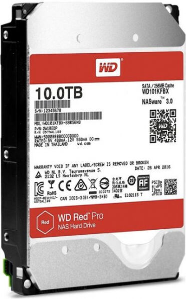 Western Digital Red Pro (WD102KFBX) - 3.5 Zoll SATA3 - 10TB