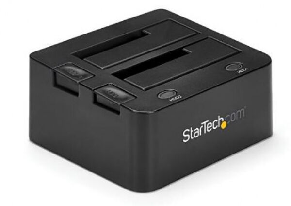 StarTech.com Startech SDOCK2U33 - 2-fach USB 3.0 Festplatten Dockingstation mit UASP für 2,5/3,5 Zoll SSD / HDD