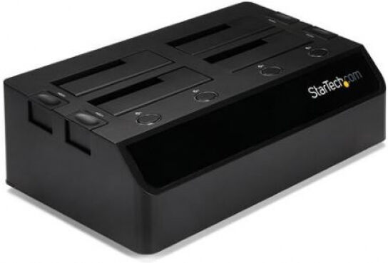 StarTech.com Startech SDOCK4U33 - USB3 4 Bay 2,5/3,5 Zoll SATA3 Festplatten / SSD Dockingstation mit UASP und 2 Lüftern