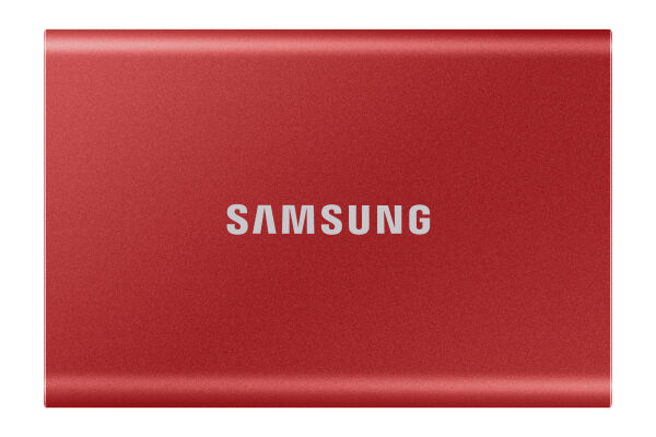 Samsung Portable SSD T7 (MU-PC1T0R/WW) - ext. 2.5 Zoll SSD Rot - 1TB - USB3.2 Gen2