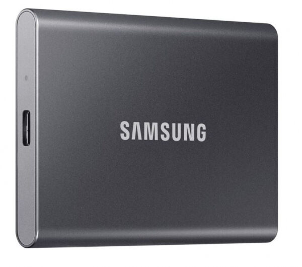 Samsung Portable SSD T7 (MU-PC1T0T/WW) - ext. 2.5 Zoll SSD Grau - 1TB - USB3.2 Gen2
