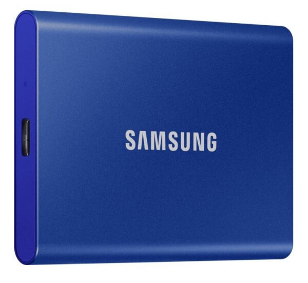 Samsung Portable SSD T7 (MU-PC2T0H/WW) - ext. 2.5 Zoll SSD Blau - 2TB - USB3.2 Gen2