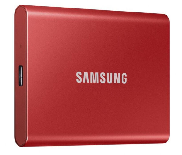 Samsung Portable SSD T7 (MU-PC2T0R/WW) - ext. 2.5 Zoll SSD Rot - 2TB - USB3.2 Gen2