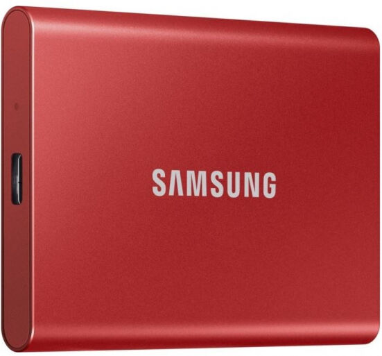 Samsung Portable SSD T7 (MU-PC500R/WW) - ext. 2.5 Zoll SSD Rot - 500GB - USB3.2 Gen2