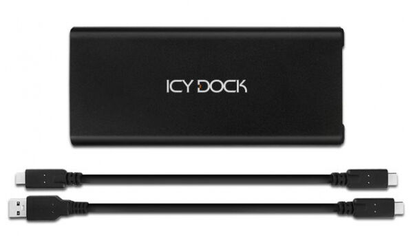 Icy Dock MB861U31-1M2B - Portable M.2 NVMe PCIe SSD to USB 3.2 Gen 2 (10Gbps) External Enclosure