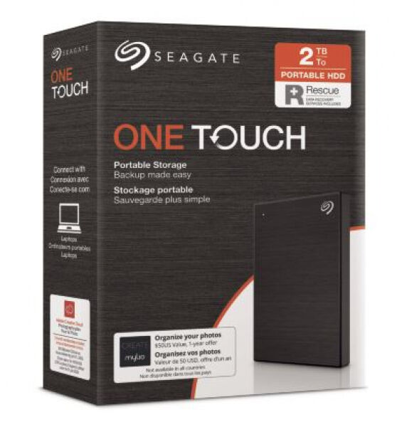 Seagate One Touch Portable (STKB2000400) - ext. 2.5 Zoll HD Schwarz - 2TB - USB3.0