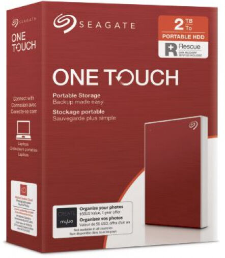 Seagate One Touch Portable (STKB2000403) - ext. 2.5 Zoll HD Rot - 2TB - USB3.0