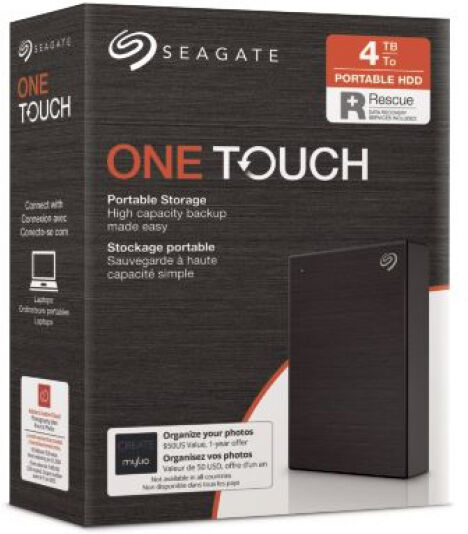 Seagate One Touch Portable (STKC4000400) - ext. 2.5 Zoll HD Schwarz - 4TB - USB3.0