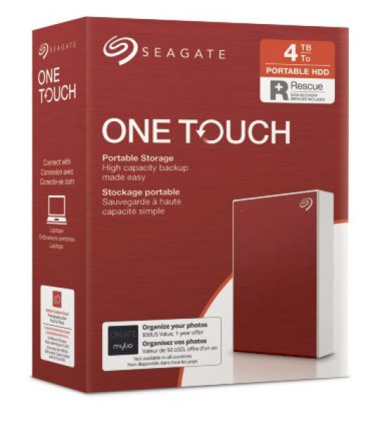 Seagate One Touch Portable (STKC4000403) - ext. 2.5 Zoll HD Rot - 4TB - USB3.0