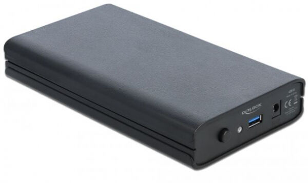 DeLock 42612 - Externes Gehäuse für 3.5 Zoll SATA HDD mit SuperSpeed USB (USB 3.1 Gen 1)