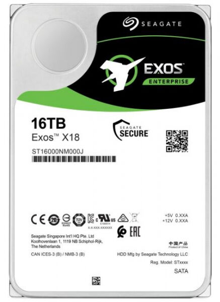 Seagate Exos X18 (ST16000NM000J) - 3.5 Zoll SAS - 16TB