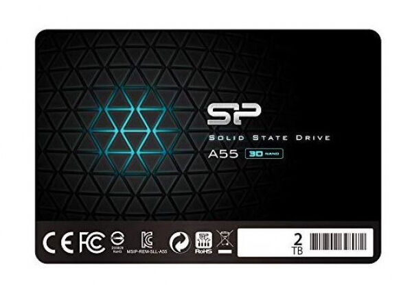 Silicon Power A55 SSD (SP002TBSS3A55S25) - 2.5 Zoll SATA3 - 2TB