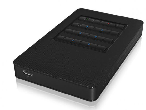 Icy Box IB-289-C3 - ext. 2.5 Zoll USB Type-C enclosure with keypad encryption