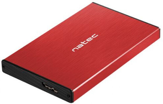 Natec RHINO GO - ext. 2.5 Zoll HD-Gehäuse USB3 - Rot