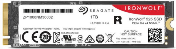 Seagate Ironwolf 525 SSD (ZP1000NM3A002) - M.2 2280 PCIe 4.0 x4 - 1TB