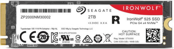 Seagate Ironwolf 525 SSD (ZP1000NM3A002) - M.2 2280 PCIe 4.0 x4 - 2TB