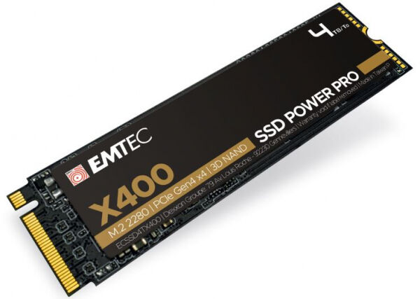 Emtec X400 SSD (ECSSD1TX400) - M.2 2280 PCIe 4.0 - 1TB