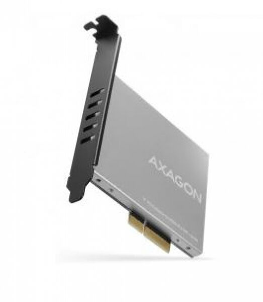 Axagon PCEM2-NC - PCIe-3.0-x4-Adapter, 1x M.2-NVMe-SSD, bis 2280 - passive Kühlung