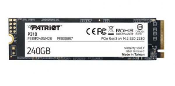 Patriot Memory Patriot P310 SSD (P310P240GM28) M.2 2280 PCIe Gen3 x 4 - 240GB