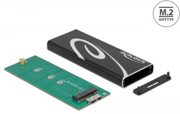 Delock 42007 - Externes Gehäuse SuperSpeed USB für M.2 SATA SSD Key B