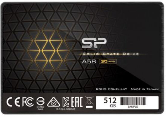 Silicon Power Ace A58 SSD (SP001TBSS3A58A25) - 2.5 Zoll SATA3 - 512GB