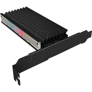 Icybox ICY IB-PCI224M2 - PCIe Karte für eine M.2 NVMe SSD - RGB