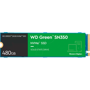 Western Digital WDS480G2G0C - WD Green SN350 Desktop NVMe SSD 480GB, M.2