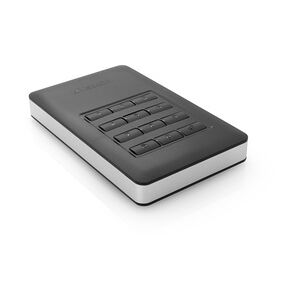 Verbatim Festplatte HDD 1TB mit Passwortschutz USB 3.1 Typ-C
