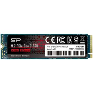 SILICONPOW Silicon Power P34A80 Solid State Drive (SSD) M.2 512 GB PCI Express 3.0 SLC NVMe