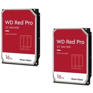 Western Digital WD Red Pro 2er Set WD161KFGX - 16 TB 7200 rpm 512 MB 3,5 Zoll SATA 6 Gbit/s CMR