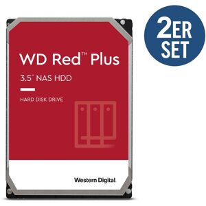 Western Digital WD Red Plus 2er Set WD40EFPX - 4 TB 5400 rpm 256 MB 3,5 Zoll SATA 6 Gbit/s CMR