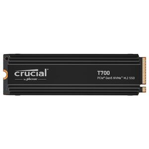 Crucial T700 NVMe SSD 4 TB M.2 2280 PCIe 5.0 mit Kühlkörper