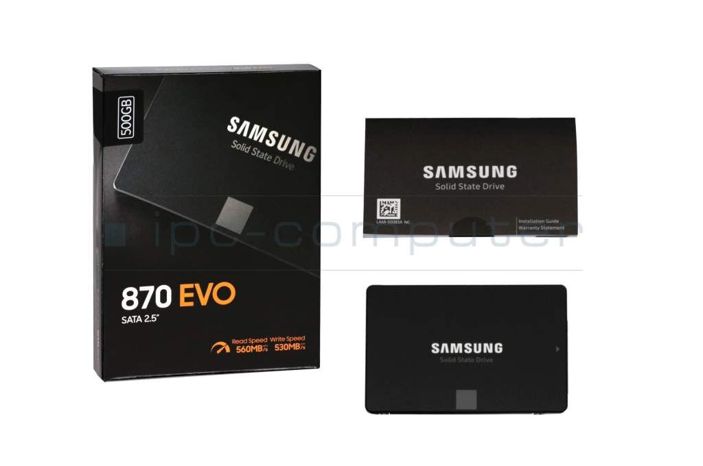 Samsung MZ-77E500 Samsung 870 EVO SSD Festplatte 500GB (2,5 Zoll / 6,4 cm)
