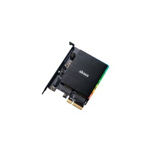 Akasa AK-PCCM2P-03 - Lagringskontrol - M.2 - M.2 Card / SATA 6Gb/s - PCIe