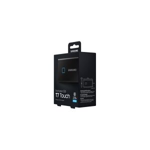 Samsung T7 Touch MU-PC500K - SSD - krypteret - 500 GB - ekstern (bærbar) - USB 3.2 Gen 2 (USB-C stikforbindelse) - 256-bit AES - sort