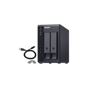 Qnap Systems QNAP TR-002 - Harddisk-array - 2 bays (SATA-600) - USB 3.1 Gen 2 (ekstern)