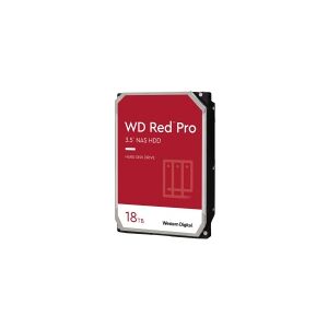 Western Digital WD Red Pro WD181KFGX - Harddisk - 18 TB - intern - 3.5 - SATA 6Gb/s - 7200 rpm - buffer: 512 MB