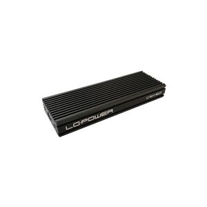 LC Power LC-M2-C-MULTI - Lagringspakning - M.2 - M.2 NVMe Card - USB 3.2 (Gen 2) - sort
