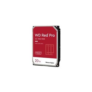 Western Digital WD Red Pro WD201KFGX - Harddisk - 20 TB - intern - 3.5 - SATA 6Gb/s - 7200 rpm - buffer: 512 MB