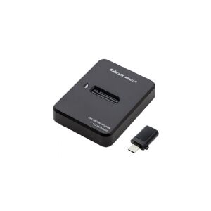 Qoltec - SSD-dockingstation - båse: 1 - M.2 - M.2 Card (SATA) - USB 3.1 (Gen 1) - sort