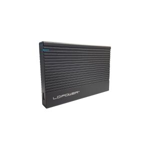 LC Power LC-25U3-C - Lagringspakning - 2.5 - SATA 6Gb/s - USB 3.2 (Gen 2x1) - sort