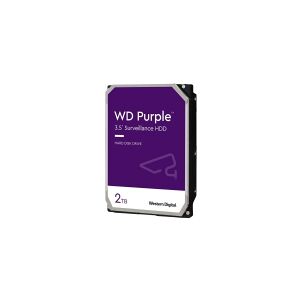 Western Digital WD Purple Surveillance WD23PURZ - Harddisk - 2 TB - intern - 3.5 - SATA 6Gb/s - buffer: 64 MB