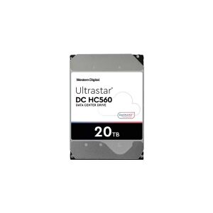 Western Digital WD Ultrastar DC HC560 - Harddisk - 20 TB - intern - 3,5 - SATA 6Gb/s - 7200 rpm - buffer: 512 MB