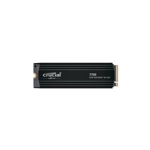 Crucial T705 - SSD - krypteret - 4 TB - intern - M.2 2280 - PCI Express 5.0 (NVMe) - TCG Opal Encryption 2.01 - integreret kølelegeme