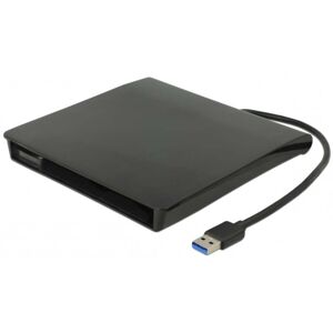 Delock - Ekstern Usb-A Diskdrev Sata Kabinet - 9.5 Mm - Sort