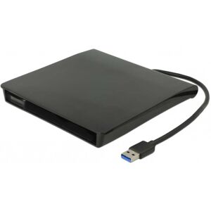 Delock - Ekstern Usb-A Diskdrev Sata Kabinet - 9.5 Mm - Sort