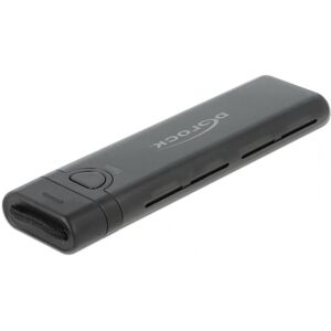 DeLOCK Usb-C 3.2 Gen2 Til M.2 Nvme Pcie/sata Ssd Eksternt Kabinet