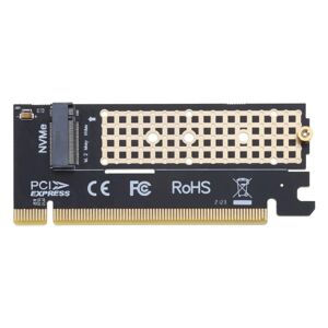 M2 til PCIE x16-adapterkort Pci-e til m2-omvandlare Riser NVMe SSD-adapter m2 M-Key PCI-Express 3.0-støtte 2230-2280