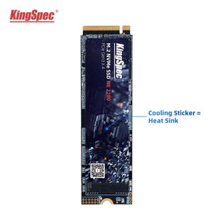 KingSpec – disque dur interne SSD NVMe M.2  avec capacité de 256 go  256 go  2280 go  512 go  128