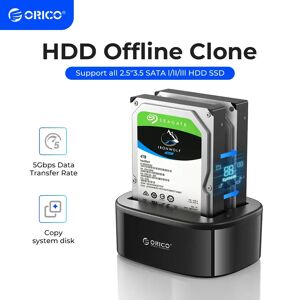 ORICO USB 3.0 a SATA Double-Bay Disque Dur Station D'accueil pour 2.5/3.5 pouce HDD/SSD avec Hors